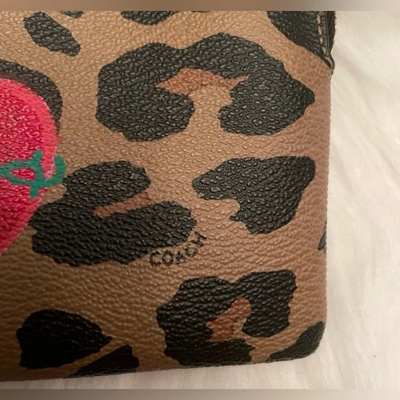 Sacred Heart Cheetah Wristlet - Picture 2 of 5